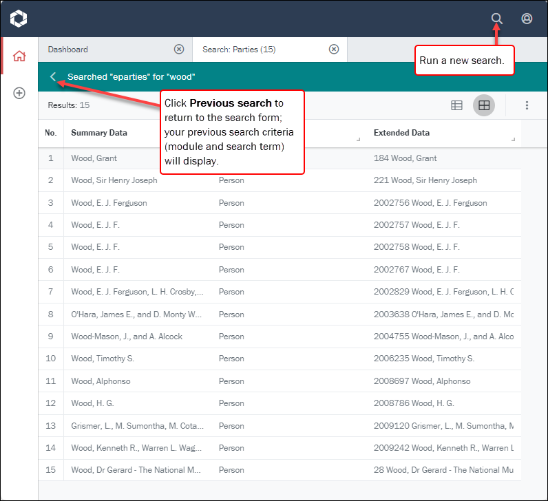 Click to enlarge Search
